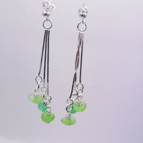 green earrings 7
