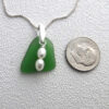 green sea glass necklace 3