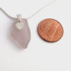 lavender heart sea glass necklace1