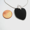 black sea glass necklace with bail1