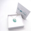 turquoise sea glass necklace with dolphin 5