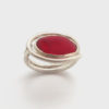 red sea glass ring 1