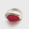 red sea glass ring 3