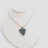 wedge blue sea glass necklace 2