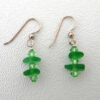 green sea glass earrings 3
