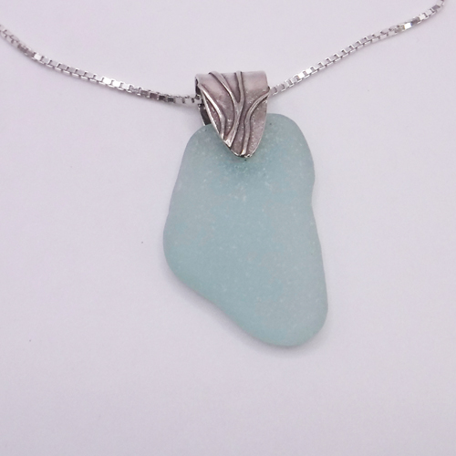 blue necklace with bail 1
