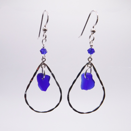 cobalt drop earrings 1