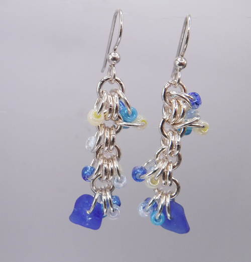 chainmaille earrings 3